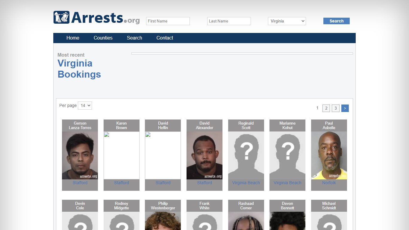 Virginia Arrests and Inmate Search